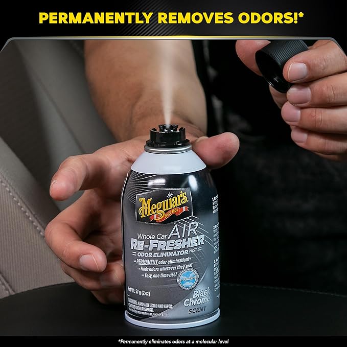 Meguiar's Air Re-Fresher, Black Chrome scent, 2 oz (Pack of 3)