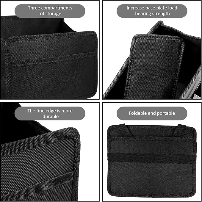 iplusmile Car Seat Organizer Backseat Hanging Storage Box Foldable Trash can with Large Capacity and Multiple Pockets 9.44X6.69X5.31 Inch Car Interior Storage for Travel and Daily Use