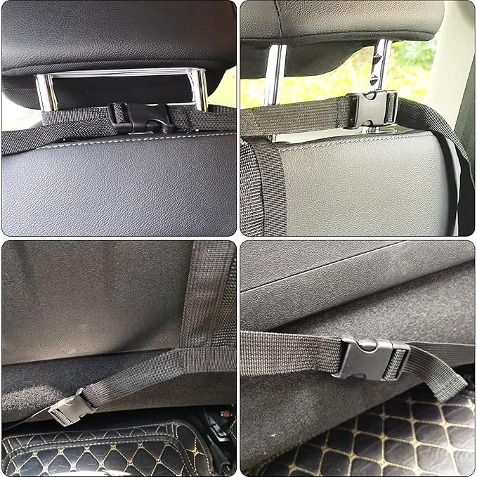 RUIANTE Dog Car Net Barrier Pet Travel Barrier Car Divider Mesh Drive Safely Adjustment Length for Children and Pets Dogs Sturdy Mesh Car Ceiling Cargo Net Universal Fit Cars SUVs Truck Pickup Black