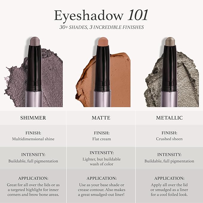 Julep Eyeshadow 101 Crème-to-Powder Waterproof Eyeshadow Stick Duo – Long-Lasting, Crease-Proof, Easy Apply with Built-in Smudger -Taupe Shimmer and Stone