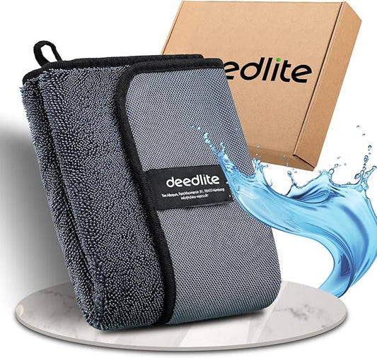 Deedlite Bath Wipes Shower Cleaning Cloths, Premium Car Drying Towel | Ultra Absorbent Twisted-Loop Design| Microfiber Towel for Car, Shower Cabin, Household