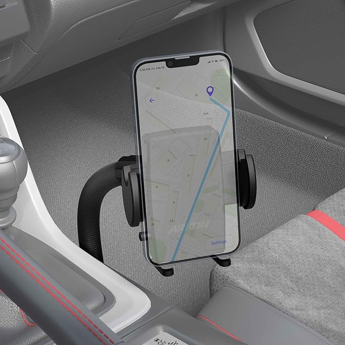 Arkon Mount Car or Truck Seat Rail/Floor Phone Mount | Universal Compatible | Flexible Gooseneck | Easy Installation | Truck Phone Mount | Phone Holder Fits iPhone, Galaxy, Note and more