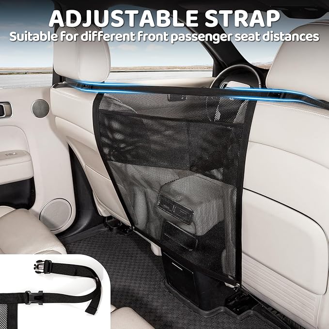TKYZ Dog Car Barrier,Dog Car Net Barrier with Mesh Organize,Pet Divider Fit Car/SUV/Truck