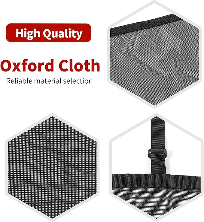 RT-TCZ for Wrangler Rear Seat Divider Net Mesh, Pet Dog Car Barrier for Jeep Wrangler JK JL Gladiator JT Cargo Net Black