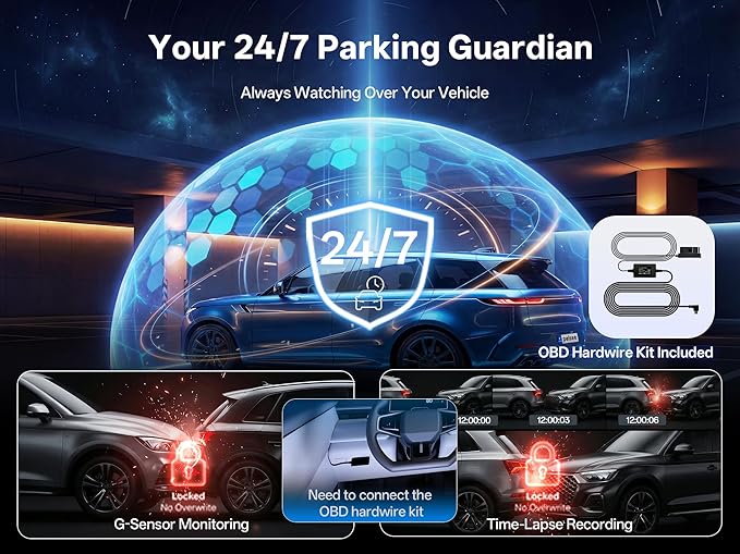 True 4K+2.5K Dash Cam Front and Rear,IMX678 + IMX675 Dual Starvis 2 Sensor,Free 128GB Card & OBD Hardwire Kit,Native 4K HDR Dash Camera for Cars,5.8GHz WiFi 6,STARLIT™ Full Color Night Vision,GPS,ADAS