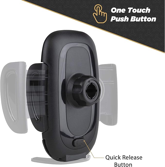 Scosche SUHWD-2PKXCES0 Select Windshield or Dashboard Suction Cup Phone Mount Holder for Car with Adjustable Locking Lever, Quick-Release Button, Black, 2-Pack