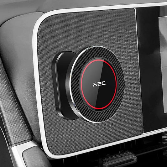 A2C for Hyundai Ioniq 5 Phone Mount, Upgrade Magnet Base Magnetically Attaches to Metallic Dashboard for 2024-2025 Sonata Kona, 2022-2025 Ioniq 5 & Ioniq 9, Compatible with MagSafe