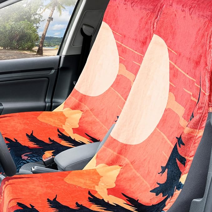 Hahafelt 8 Pack Car Seat Towel Covers with Storage Bag 63 x 32 Inch Athletic Running Towel Seat Sweat Washable Non Slip Cover Gift for Car Outdoor Sport Activities (Classic Combination)