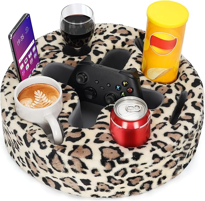 INNO STAGE Couch Cup Holder-Sofa Cup Holder Pillow | Couch Caddy Buddy | Drinks Cupholder Tray Organizer for Bed, Rv, Tv, Car, Man Cave, Boat, Remote, Snacks| Present for Couch Potato