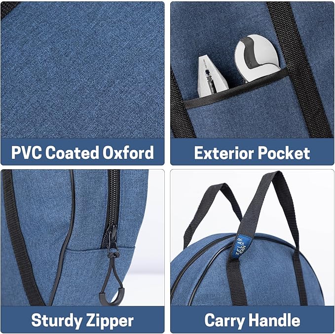 14 Inch Jumper Cable Bag, Tools Cable, Cable Storage Organizer With Exterior Pocket for EV Charging Cables for Electric Vehicles, Extension Cables