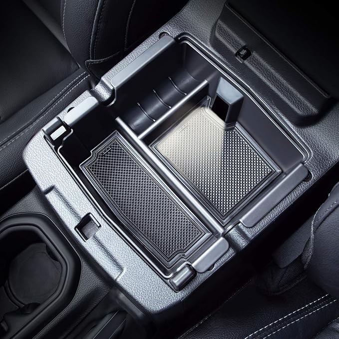 JKCOVER Compatible with Center Console Organizer Tray Jeep Wrangler JL/JLU 2018-2021 2022 2023 2024 2025 and Jeep Gladiator JT Truck 2020-2023 2024 2025 Insert Armrest Accessories (Not for JK/JKU)