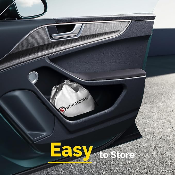 Car Sun Shade for 2019-2024 2025 2026 Chevy Silverado 1500 Windshield Sun Shade, Sun Visor Windshield Screen Cover for GMC Sierra Front Window Sunshade Foldable Auto Interior Accessories