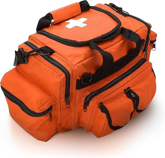 ASA TECHMED First Aid Responder EMS Emergency Medical Trauma Bag Deluxe, Orange