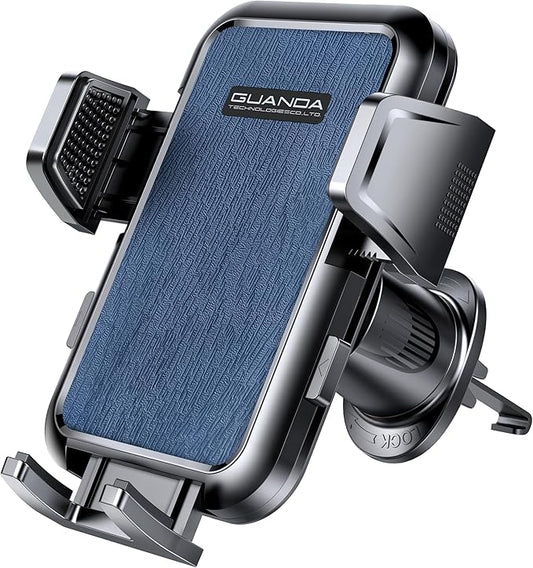 [2026 New] Car Vent Phone Mount, [Upgrade Hook Clip Never Shake] Adjustable 360 Rotation Vent Clip Car Phone Holder Mount, Big Phone & Thick Case Friendly Fit for All iPhone, Samsung & Cell Phone