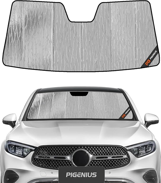 Pigenius Windshield Sun Shade for Mercedes-Benz GLC SUV 2023-2026 Front Window Sunshade - AstraGuard