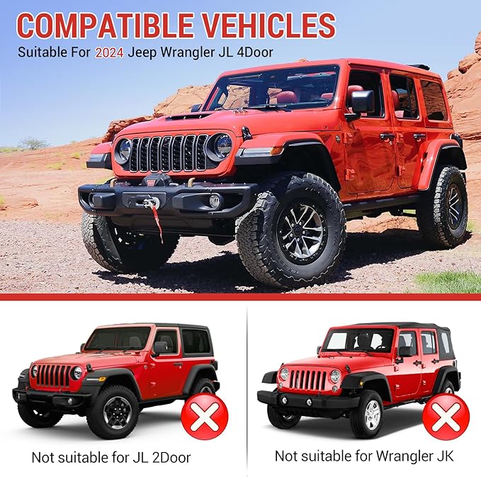 Trunk Side Storage Bin Fit for 2024 Jeep Wrangler JL JLU 4XE, Cargo Organizer Tray Wheel Well Storage Box for 2024 Wrangler JL 4 Door Accessories, 2PCS No Screws(Left+Right)