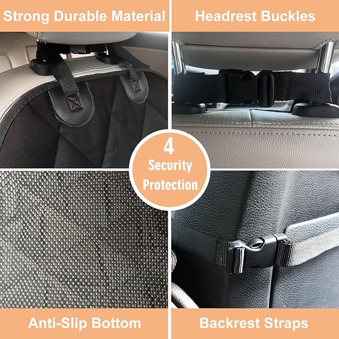 Dog Front Car Seat Cover, Waterproof, Scratch Proof & Non Slip, Durable Pet Front Car Seat Cover for Trucks, SUV