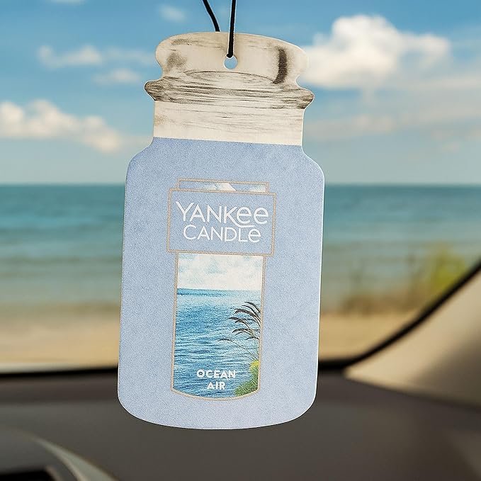 Yankee Candle Paper Car Jar, Ocean Air, 1 CT (Pack of 10)