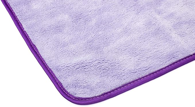 The Rag Company - Minx Royale - Professional Microfiber Detailing Towels, Premium 70/30 Blend, Super Plush, Rinseless & Waterless Wash, Buffing & Polishing, 400gsm, 16in x 16in, Lavender (6-Pack)