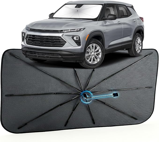 Car Windshield Sun Shade for Chevrolet Trailblazer 2021-2026 –[Reflective Coated Fabric] Sunshade Umbrella for Front Window, Car Shades Sun Visor Keep Car Cool and Protects Interior, 1:1 Exact Fit
