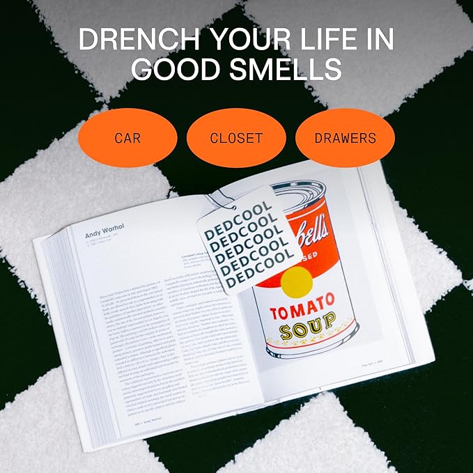 DedCool Air Freshener | Red Dakota | Hanging Odor Eliminator for Cars, Closets & Drawers | Clementine, Gardenia, Woods, Amber & Wild Berries | Long-Lasting, Vegan, Non-Toxic