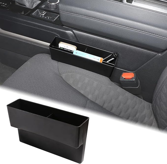 Aunginsy Car Seat Gap Filler Organizer Compatible with Toyota Tundra 2022-2025 2026, Car Front Seat Organizer Truck Side Seat Crevice Gap Filler Storage Box Between Seat & Console Insert Accessories