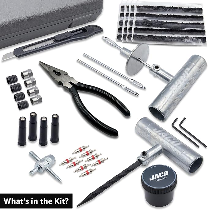 JACO TRX-50 Heavy Duty Tire Repair Kit - Universal Tire Plug Kit