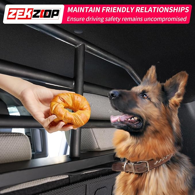 Pet Barrier Compatible with 2025 2026 Toyota 4Runner Behind 2nd Row Backseat Car Pet Barrier Divider Gate Trunk Cargo Area Heavy-Duty Carbon Steel Dog Barriers for 4 Runner Accessories