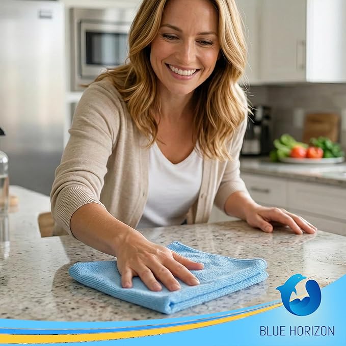 Assorted Color Microfiber Towels - 36-Pack, Dual-Sided Ultra Soft Plush Washcloth, Professional Grade Premium Microfiber Detailing Cleaning Cloths, Car, Household and Commercial (Mix Color, 16" x 16")