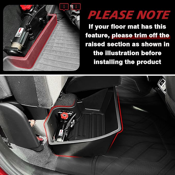 VaultsOnWheels Under Seat Storage Box Fit for 2019-2026 Chevy Silverado 1500/2500/3500HD (Not for Rear Kicker Subwoofer), Console Organizer Truck Tool Box Detachable Underseat Organizer w/TPE Mats