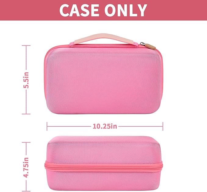 Case for Halo Bolt 58830/57720/ Air 58830/ ACDC Max 55500 mWh/ Air + Portable Emergency Power Kit, Storage Holder for Air Nozzles, Extra Accessory, Car Jump Starter, and Charger- Pink (Box Only)