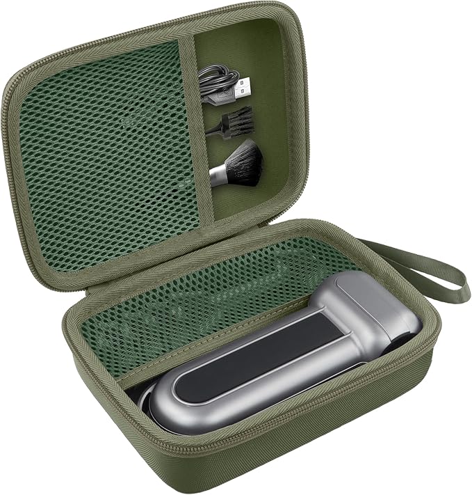 khanka Case for WOLFBOX MF100 Electric Air Duster,Hard Storage ompatible with Wolfbox MF100 MF50 Compressed Air Duster and Accessories,Case Only (Military Green)