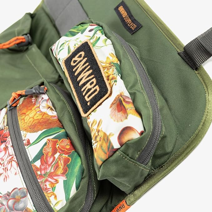 ONWRD Daily Driver Seat Back Organizer – Car Seat Organizer Panel with Multiple Pockets & Secure G-Hook Mount - Floral, One Size