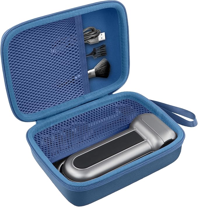 khanka Case for WOLFBOX MF100 Electric Air Duster,Hard Storage Compatible with Wolfbox MF100 MF50 Compressed Air Duster and Accessories,Case Only（Blue）