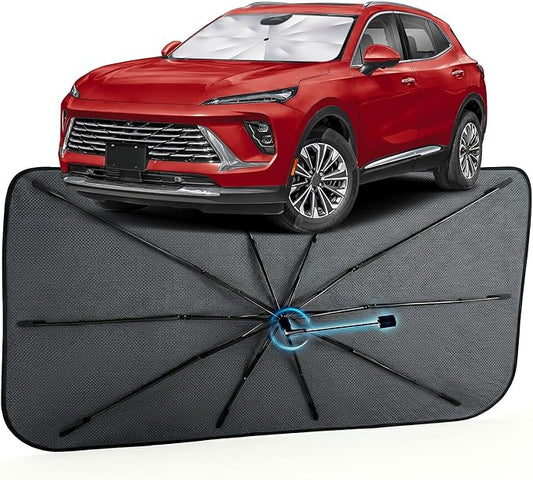 Car Windshield Sun Shade for Buick Envision 2021-2026 –[Reflective Coated Fabric] Sunshade Umbrella for Front Window, Car Shades Sun Visor Keep Car Cool and Protects Interior, 1:1 Exact Fit