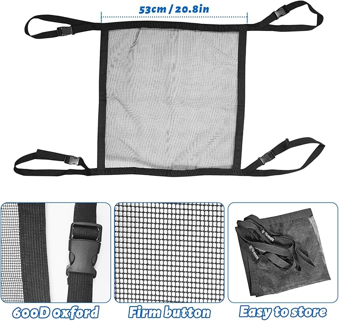 ramuel Dog Car Net Barrier for Cars, SUVs -Easy Install, Keep Pet Dogs in The Back Seats，Car Divider for Driving Safely with Children & Pets