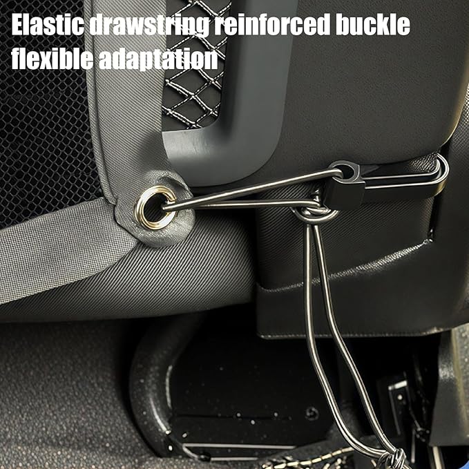 Dog Net for Car - Backseat Barrier Luggage Guard | Black Between Seat Safety Barrier for Vehicle | Heavy-Duty Foldable Isolation Net, Non-Slip Car Accessories for Safe Driving Pet Transportation