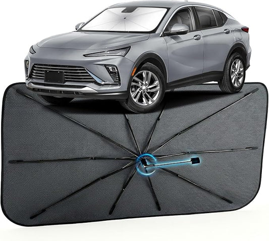 Car Windshield Sun Shade for Buick Envista 2024-2026 –[Reflective Coated Fabric] Sunshade Umbrella for Front Window, Car Shades Sun Visor Keep Car Cool and Protects Interior, 1:1 Exact Fit