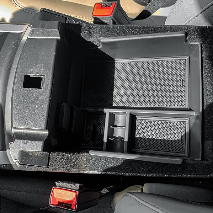 TACOBRO Center Console Organizer Tray Compatible with Ford Explorer 2012 2013 2014 2015 2016 2017 2018 2019 Accessories Armrest Glove Box Secondary Storage Divider Insert ABS Materials