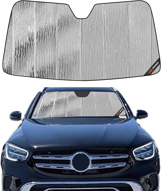 Pigenius Windshield Sunshade for Mercedes-Benz GLC SUV 2016-2022 Front Window Sun Shade - AstraGuard