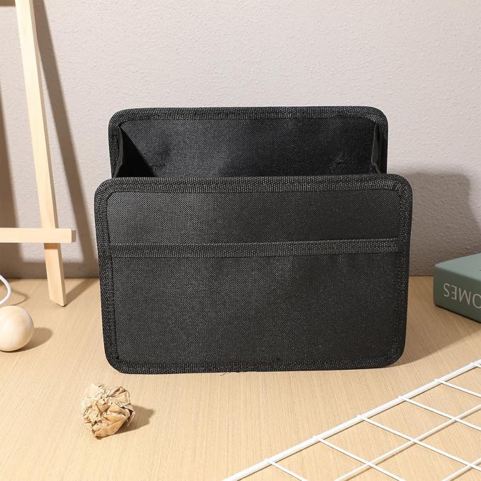 iplusmile Car Seat Organizer Backseat Hanging Storage Box Foldable Trash can with Large Capacity and Multiple Pockets 9.44X6.69X5.31 Inch Car Interior Storage for Travel and Daily Use