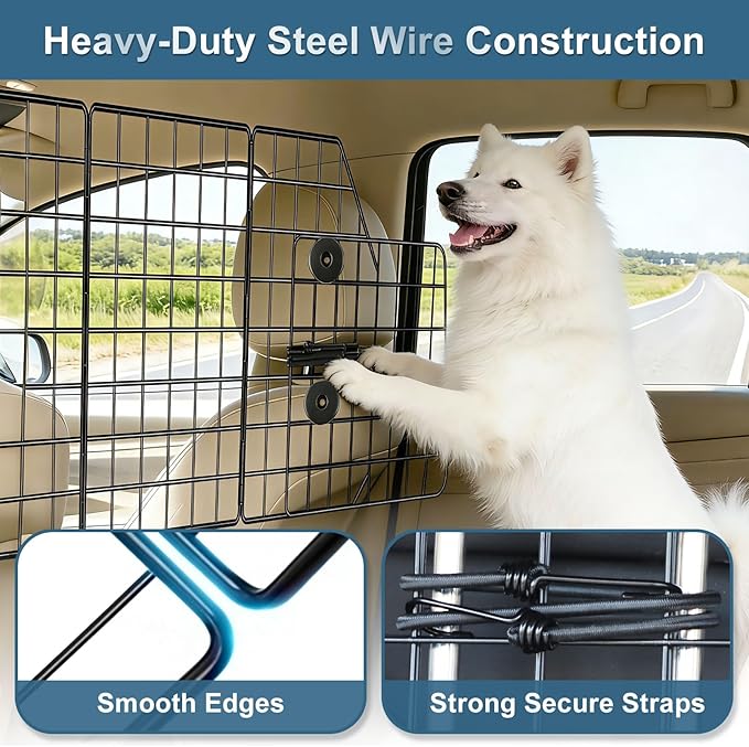 Dog Car Barrier &7 Inch Tent Stakes 10 Pack