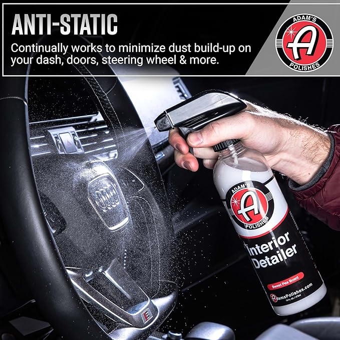 Adam's Interior Detailer (Gallon) - Total Car Interior Cleaner, Protectant & Dressing | All Purpose Cleaner & Leather Conditioner | Vinyl, Dashboard, Screen, Seat Cleaner & More
