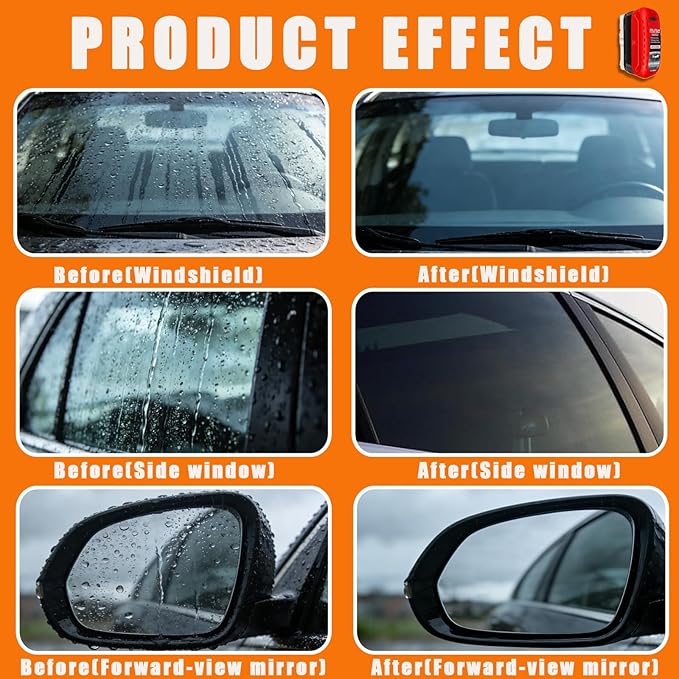 Clear Vision Windshield Cleaner Clearvision Glass Cleaner Clear Vision Glass Cleaner Automotive Oil Film Cleaning Brush Windshield Oil Film Remover Improving Windshield Clarity & Visibility