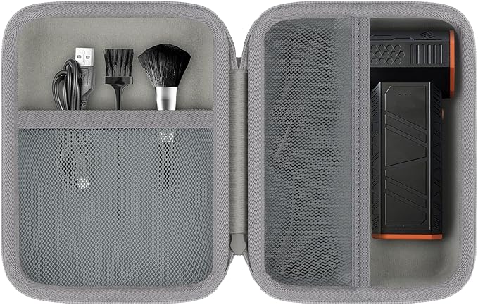 khanka Case for WOLFBOX MF100 /MF50/MF60 /MF70 Electric Air Duster,Hard Storage Bag Compatible with Wolfbox MF100 MF50 Compressed Air Duster and Accessories,Case Only（Gray）