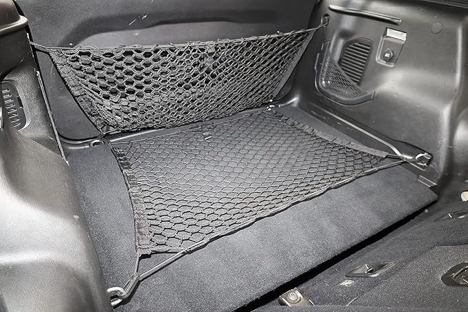 Envelope + Floor Style Trunk Organizer Cargo Nets for Jeep Patriot 2007-2017 – for SUV - Premium Mesh Elastic Car Trunk Organizer Vehicle Carrier Storage –Compatible with Jeep Patriot