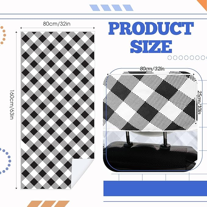 Hahafelt Car Seat Towel Covers with Storage Bag 63 x 32 Inch Athletic Running Towel Seat Sweat Washable Non Slip Cover Gift for Car Outdoor Sport Activities
