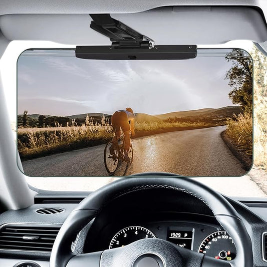 Sun Visor Extender for Cars，Adjustable Car Visor Extender Sun Blocker(UV400) ，Polarized Car Sun Visor，Safe Driving Extension for Glare，Clip on Sun Visors for Cars, Universal (Universal, L)