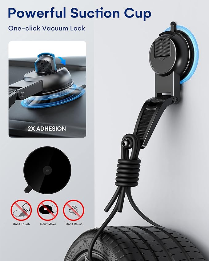 ZeeHoo Wireless Car Charger, 15w Fast Charging, Auto Clamping Car Phone Mount, Cell Phone Holder Charger, for iphone17 16 15 14 13 12 11 Pro Max Xs, Etc. (Black)