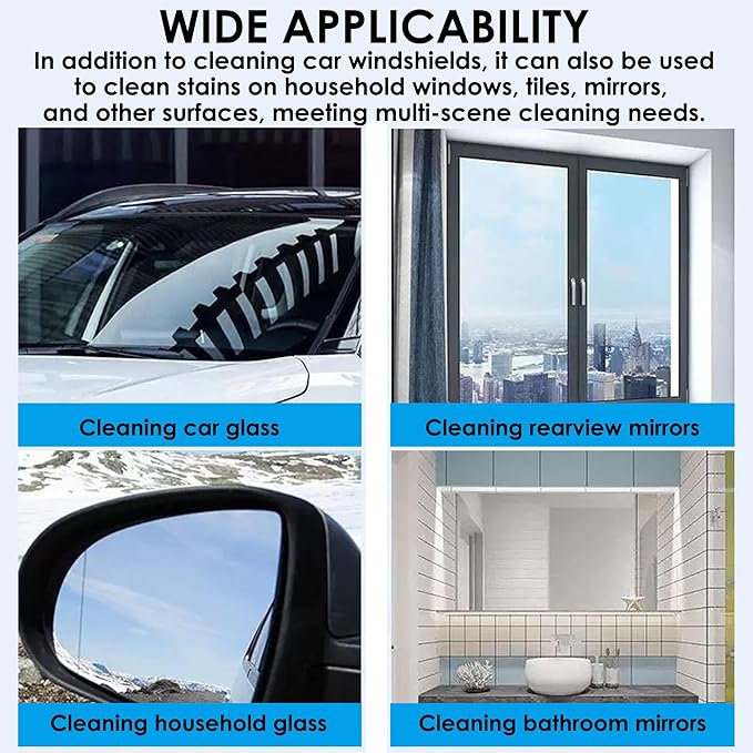200 PCS-Car Windshield Washer Tablets, Glass Cleaner, Concentrated Effervescent Tablets, Solid Windshield Effervescent Wiper Tablet for Car Window Glass Cleaning